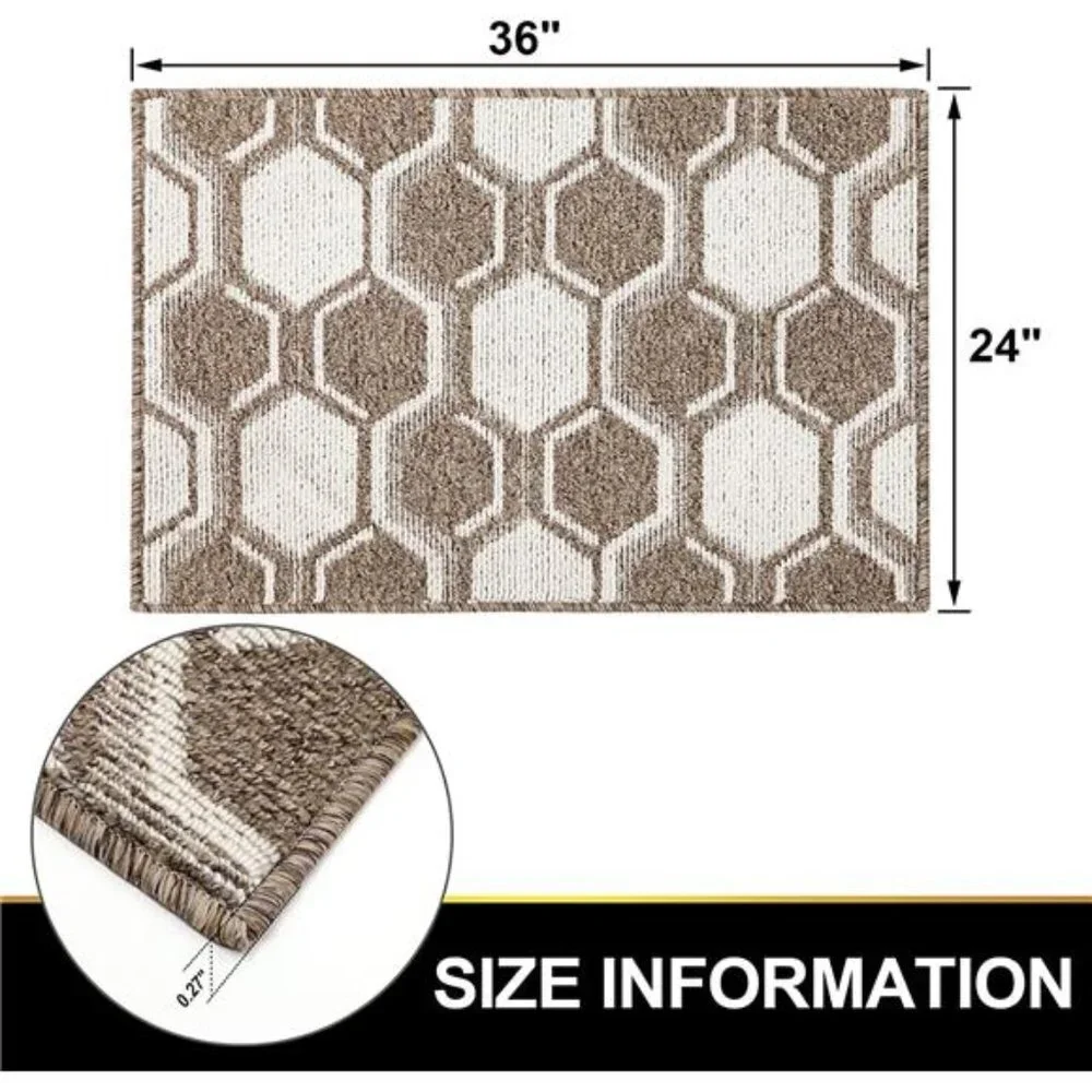 Indoor Door Mat, Front Back Door Mats Non-Slip Entryway Rug Absorbent  24X36